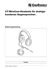 CeoTronics CT-WireCom-Headset Bedienungsanleitung