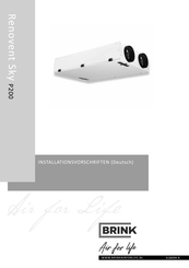 Brink Renovent Sky P200 Installationsvorschriften