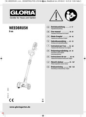 Gloria WEEDBRUSH li-on Bedienungsanleitung