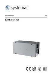 Systemair SAVE VSR 700 Serviceanleitung