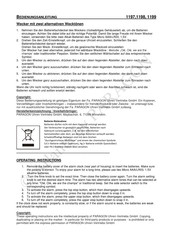 Paragon 1197 Bedienungsanleitung