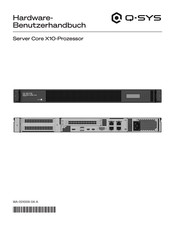 Q-SYS Server Core X10 Hardware-Benutzerhandbuch