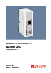 Beckhoff CU8801-0000 Installation Und Betriebsanleitung