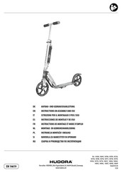 Hudora 14738 Aufbau- Und Gebrauchsanleitung