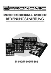 Pronomic M-802 Bedienungsanleitung