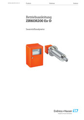 Endress+Hauser ZIRKOR200 Ex-D Betriebsanleitung