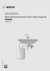 Bosch TR3500T Montage- Und Gebrauchsanleitung