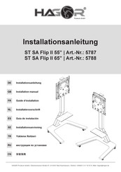HAGOR ST SA Flip II 65 Installationsanleitung