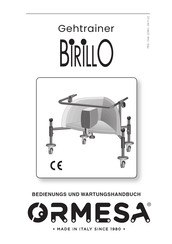 ORMESA BIRILLO Bedienungs- Und Wartungshandbuch