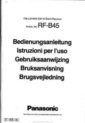 Panasonic RF-B45 Bedienungsanleitung