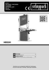 Scheppach 5901505901 Originalbetriebsanleitung
