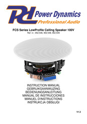 Power Dynamics Professional Audio FCS Serie Bedienungsanleitung