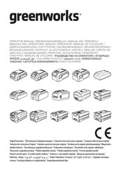 GreenWorks G60B2 Bedienungshandbuch