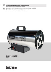 Gude GGH 10 INOX Originalbetriebsanleitung