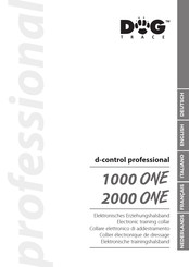 Dog trace d-control professional 1000 ONE Bedienungsanleitung
