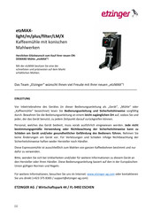 Etzinger etzMAXplus Bedienungsanleitung