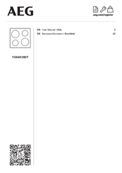 AEG TO64IC0BIT Benutzerinformation