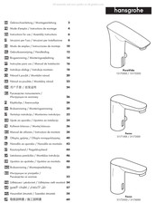 HANSGROHE Focus 31174-Serie Gebrauchsanleitung, Montageanleitung