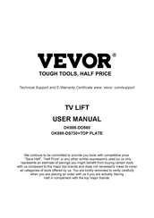 VEVOR OK888-DD560 Benutzerhandbuch