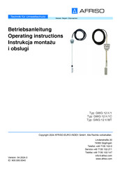 Afriso GWG 12 K/1 Betriebsanleitung