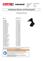 Desoutter XPB-1000 Produktanweisungen