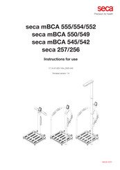 Seca mBCA 545 Gebrauchsanweisung