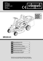 Scheppach MR230-61 Originalbetriebsanleitung