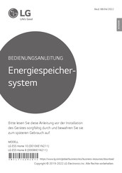 LG ESS Home 8 Bedienungsanleitung