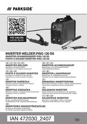 Parkside PISG 120 D5 Bedienungs- Und Sicherheitshinweise Originalbetriebsanleitung