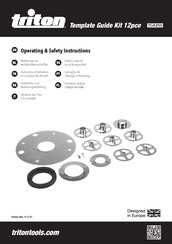 Triton Template Guide Kit 12pce Sicherheits- Und Bedienungsanleitung