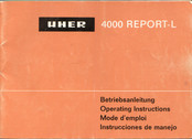 Uher 4000 REPORT-L Betriebsanleitung