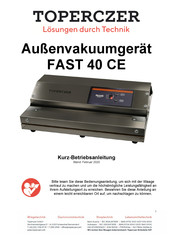 TOPERCZER FAST 40 CE Kurz- Betriebsanleitung