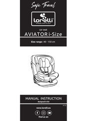 Lorelli AVIATOR i-Size Gebrauchsanweisung