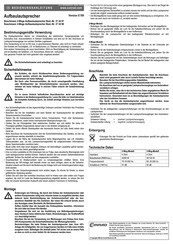 Conrad Boschmann PR-222 Bedienungsanleitung