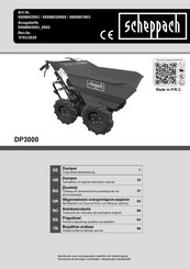 Scheppach DP3000 Originalbetriebsanleitung