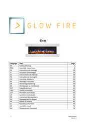 Glow Fire Clear Aufbauanleitung