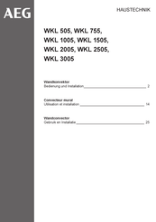 AEG WKL 3005 Bedienung Und Installation