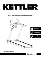 Kettler Sprinter 1.1 Montage- Und Bedienungsanleitung