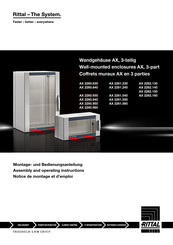 Rittal AX 2260.960 Montage- Und Bedienungsanleitung