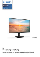 Philips 1000 Serie Bedienungsanleitung