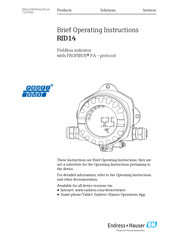 Endress+Hauser RID14 Bedienungsanleitung