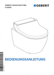 Geberit AQUACLEAN TUMA CLASSIC Bedienungsanleitung