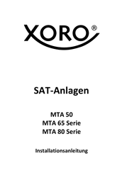 Xoro MTA 65 Serie Installationsanleitung