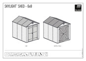 Palram Skylight Shed - 6x8 Montageanleitung