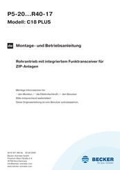 Becker P5-20 Montage- Und Betriebsanleitung
