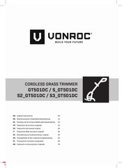 VONROC GT501DC Bersetzung Der Originalbetriebsanleitung