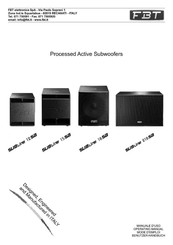Fbt SUBLine 18SA Benutzerhandbuch