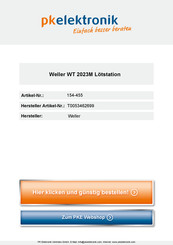 Weller WT 2023M Originalbetriebsanleitung