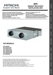 Hitachi KPI-802E2E Installations- Und Betriebshandbuch