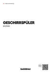 Gaggenau DF270101 Gebrauchsanleitung